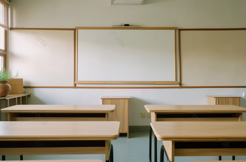 学校教室里桌椅整齐排列教学设备齐全,高清,摄影图,摄影图片,图片大全,摄影图免费下载